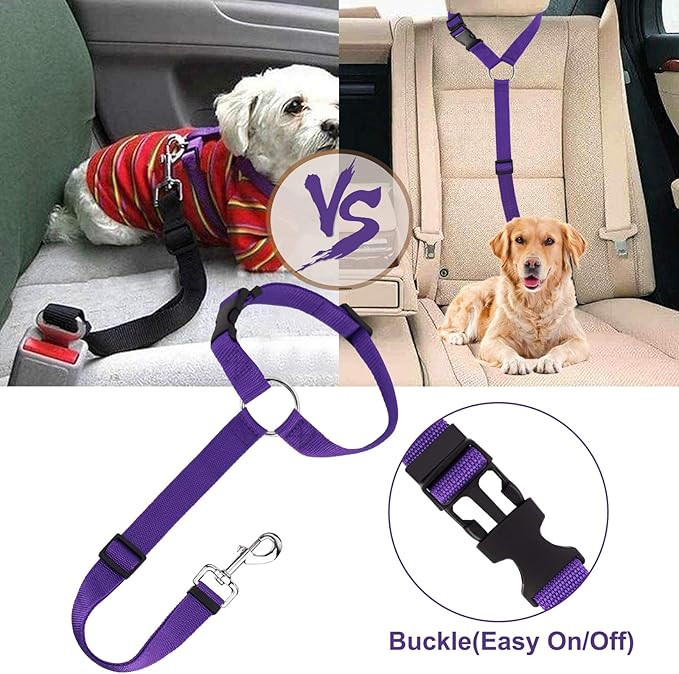 Cinturón de Seguridad para Perros con Sujeción al Reposacabezas