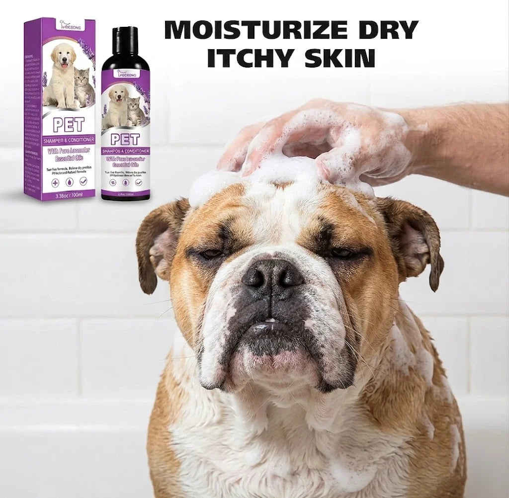 Champú y Acondicionador con Lavanda para Perros y Gatos 100ml