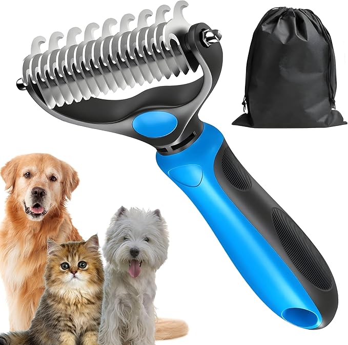 Cepillo Deslanador Profesional para Perros y Gatos