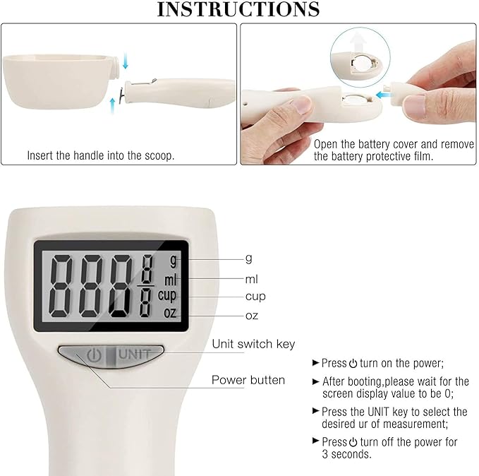 Cuchara Medidora Digital para Mascotas