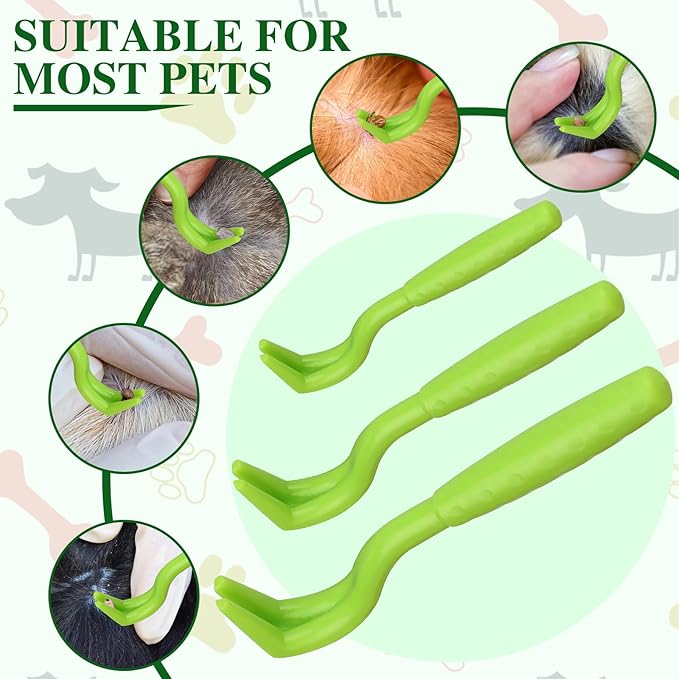 Set de Ganchos Quita Garrapatas para Mascotas